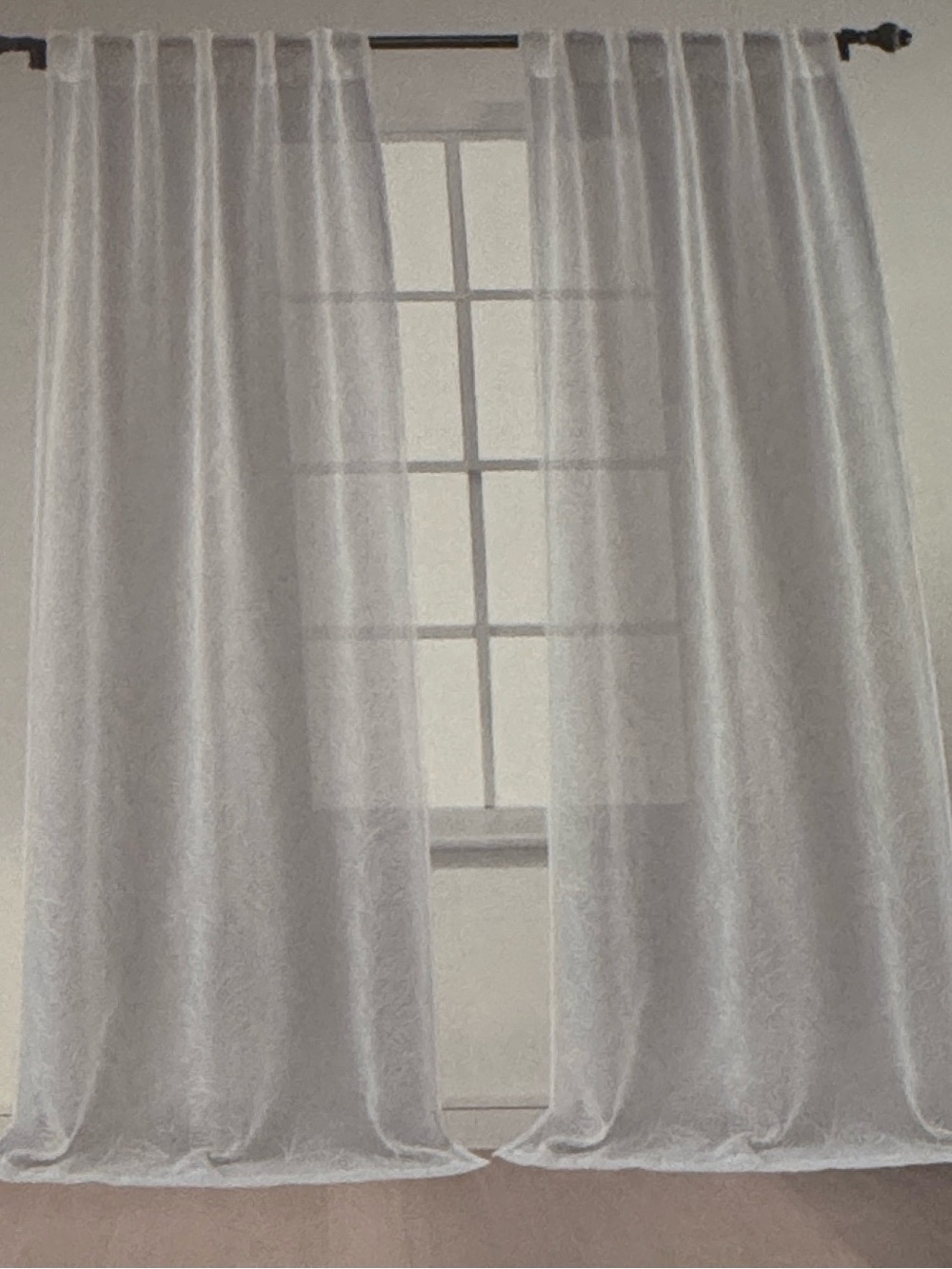 FLORA Collection Set Of Four Window Panels - 37"x84"- Nicolette - Picture 6 of 11